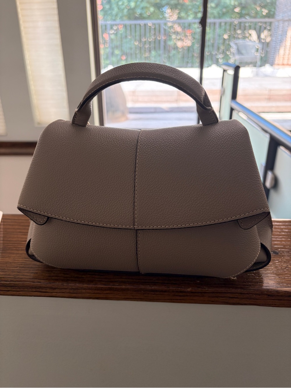 Polene Mokki Mini Taupe Top-Handle Satchel NWT